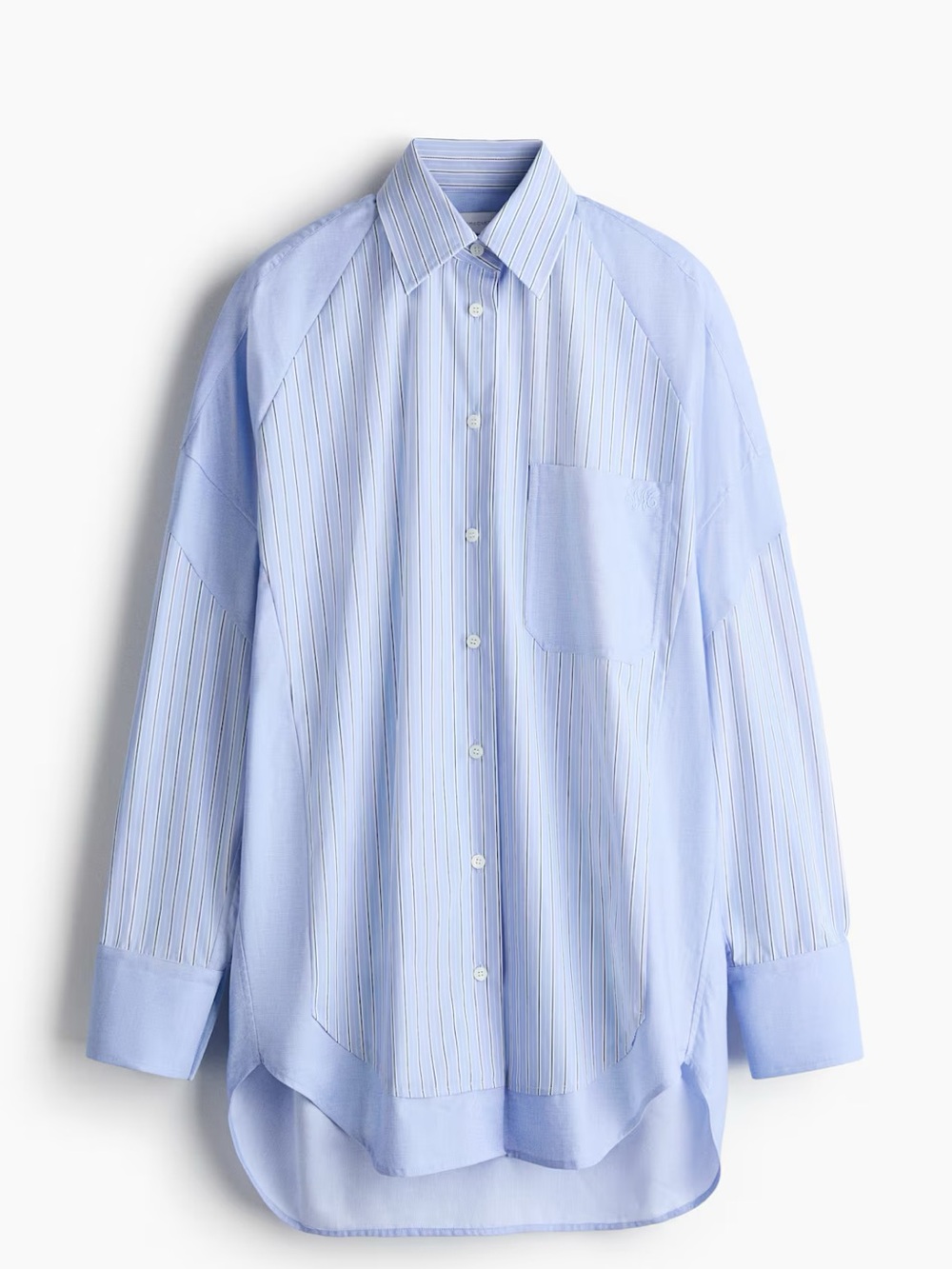 Stella McCartney H&M Collaboration Light Blue Striped Button-Down Shirt